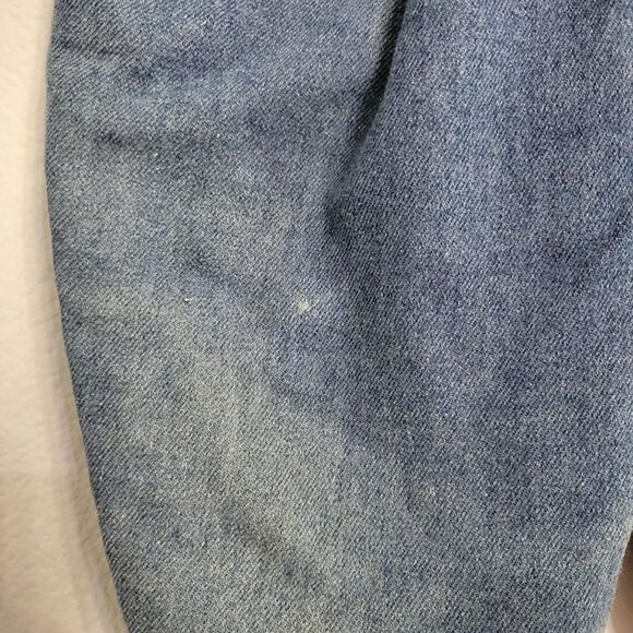 Vintage 90s Y2K Denim Overalls Pleated School Bus ABC's Girls Size 12-month - Picture 6 of 9